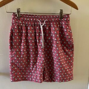 Crewcuts Sailboat Drawstring Swim Trunks, size 14